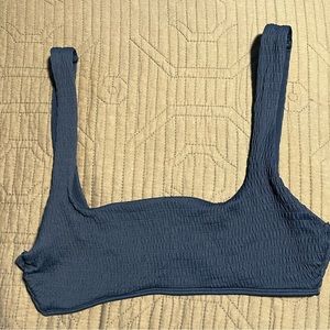 Women’s aerie size small blue bikini top